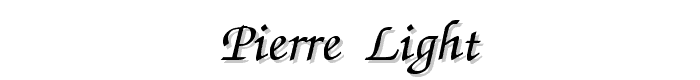 Pierre Light font